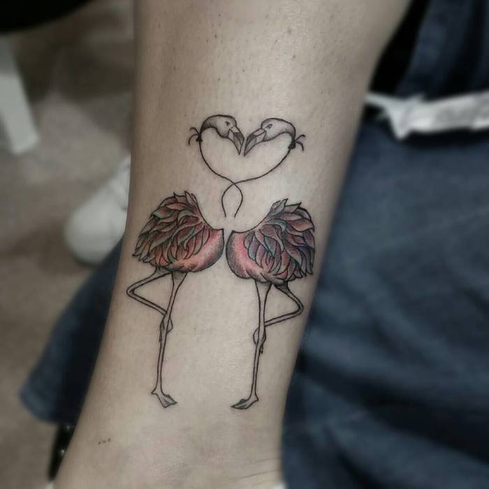Flamingo Tattoo by marianna.forte