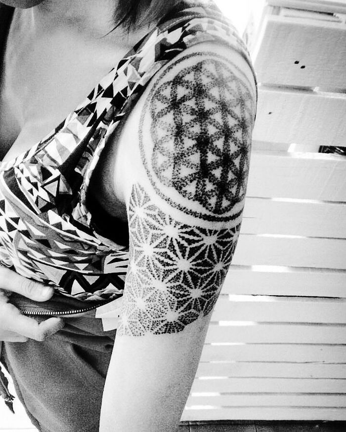 Flower of Life Tattoo by inlak33sh