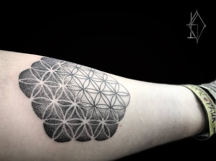 Flower of Life Tattoo by karoo_dame