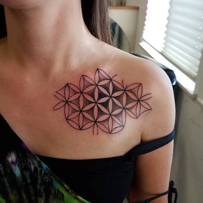 Flower of Life Tattoo by mikeyykay