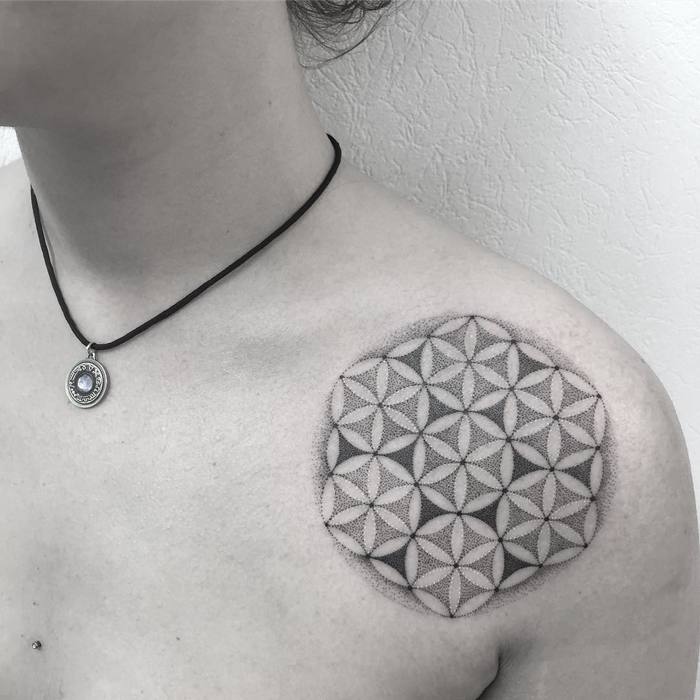 Flower of Life Tattoo by les_petits_points_de_fanny