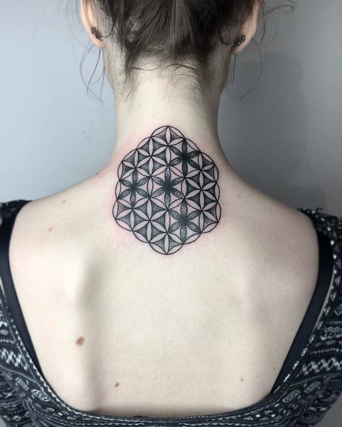 Flower of Life Tattoo by ashtray_arts_tattoos