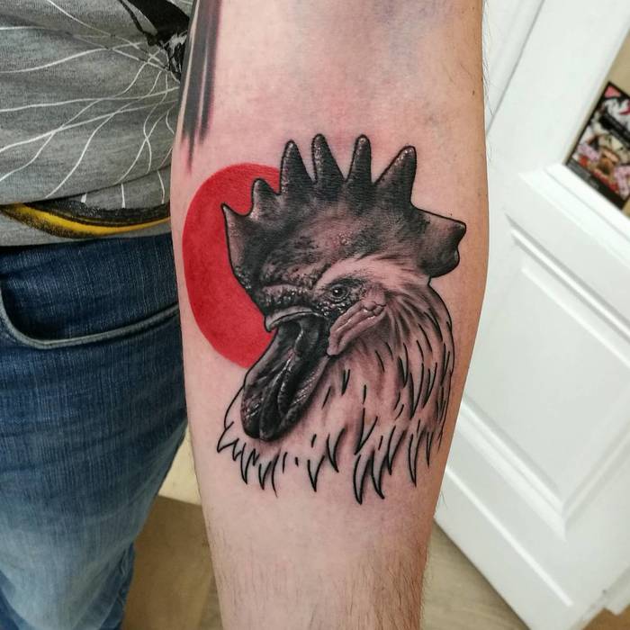 Rooster Tattoo by tsaintk