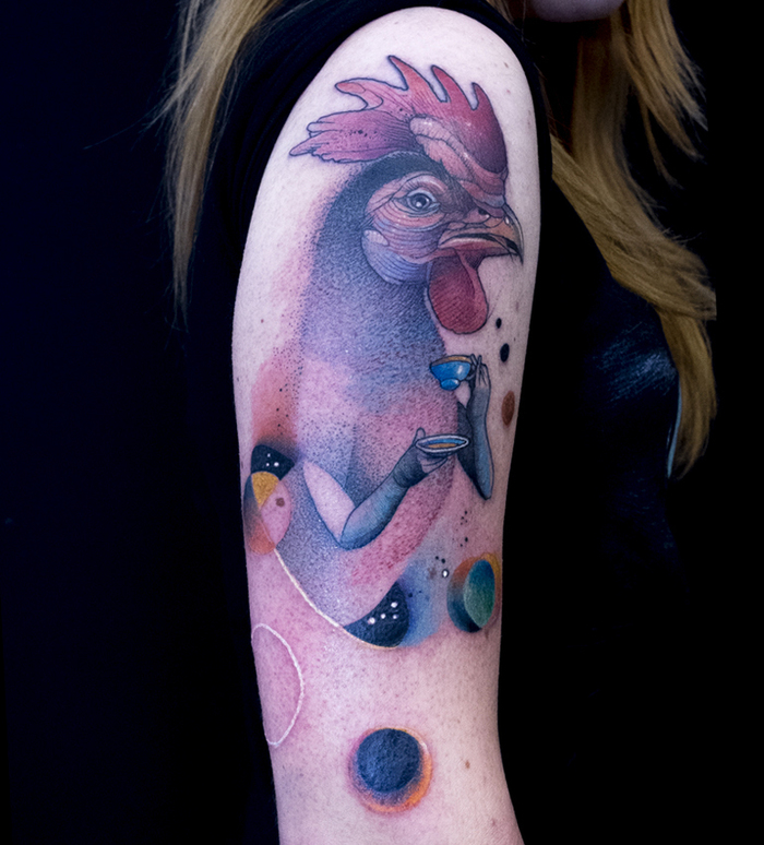 Rooster Tattoo by janmraz_tattoo
