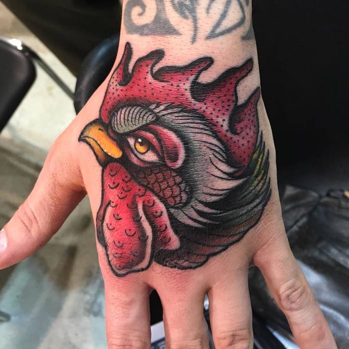 Rooster Tattoo by thommyboytattooer