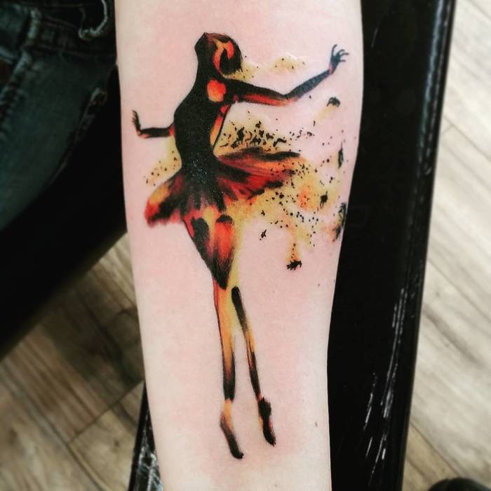 Ballerina Tattoo by schuylerhardy
