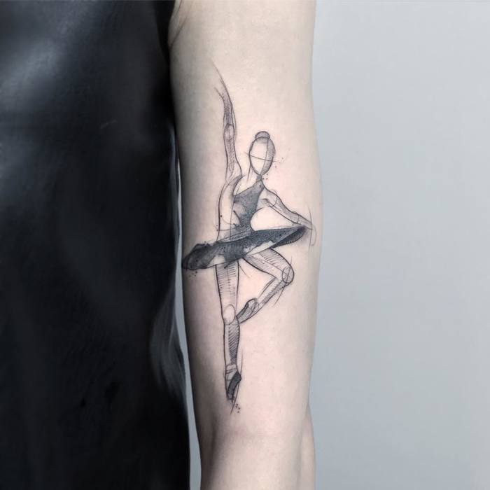 Ballerina Tattoo by rzychu
