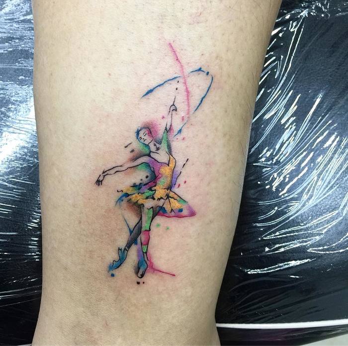 Ballerina Tattoo by luiskin1
