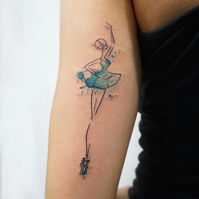 Ballerina Tattoo by georgiagreynyc