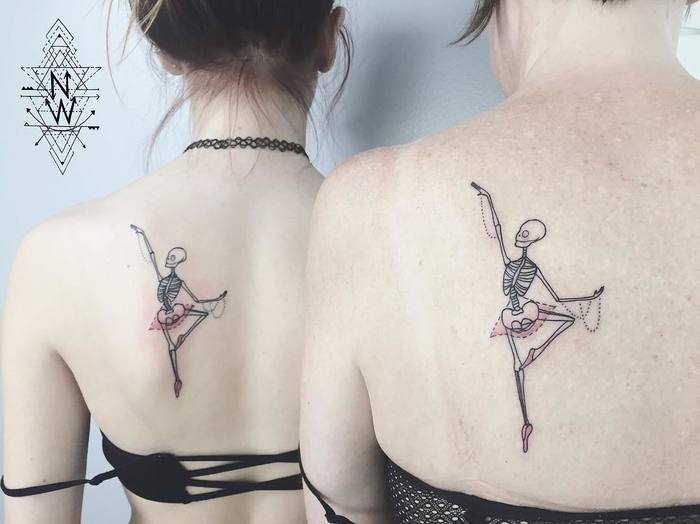 Ballerina Tattoo by nothingwildtattoo