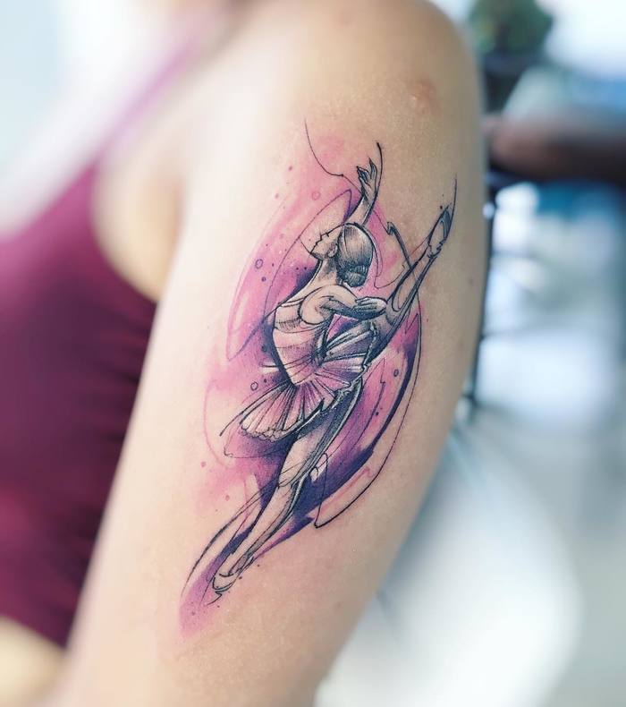 Ballerina Tattoo by adrianbascur