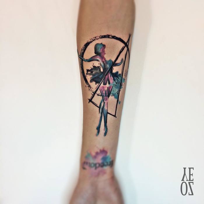 Ballerina Tattoo by yelizozcan_tattooer
