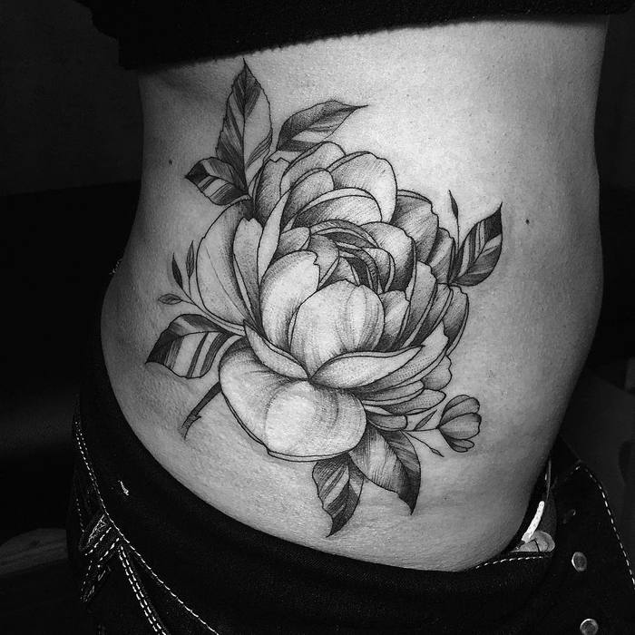 Camellia Tattoo by ramaviva.ink