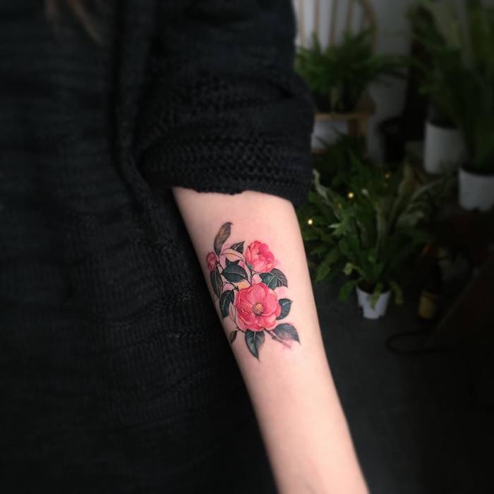 Camellia Tattoo by tattooistmuha