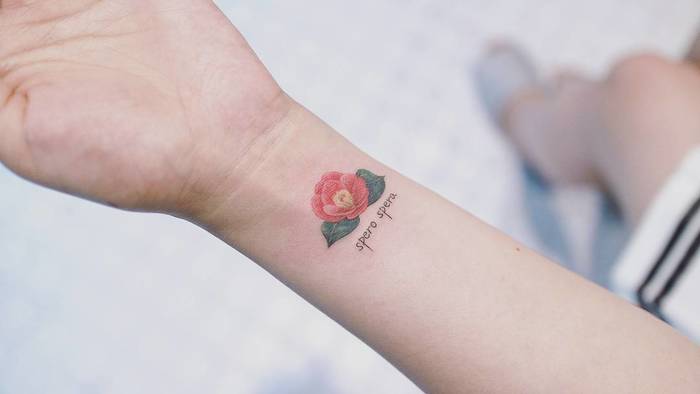 Camellia Tattoo by baam.kr