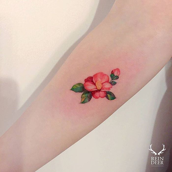 Camellia Tattoo by zihwa_tattooer