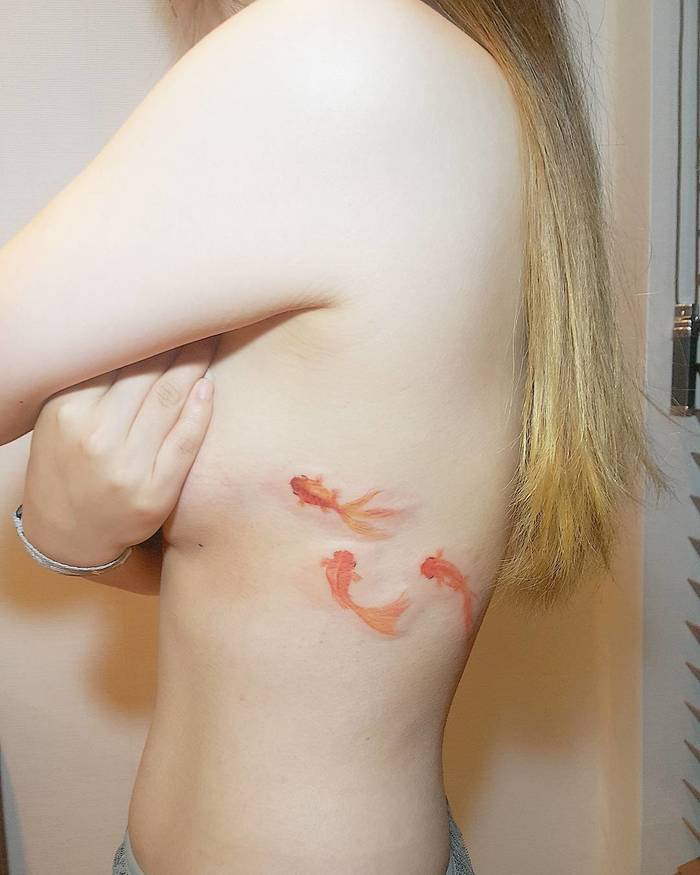 Goldfish Tattoo by oneyoungtt