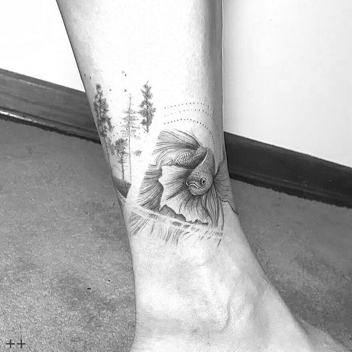 Goldfish Tattoo by octavio_camino