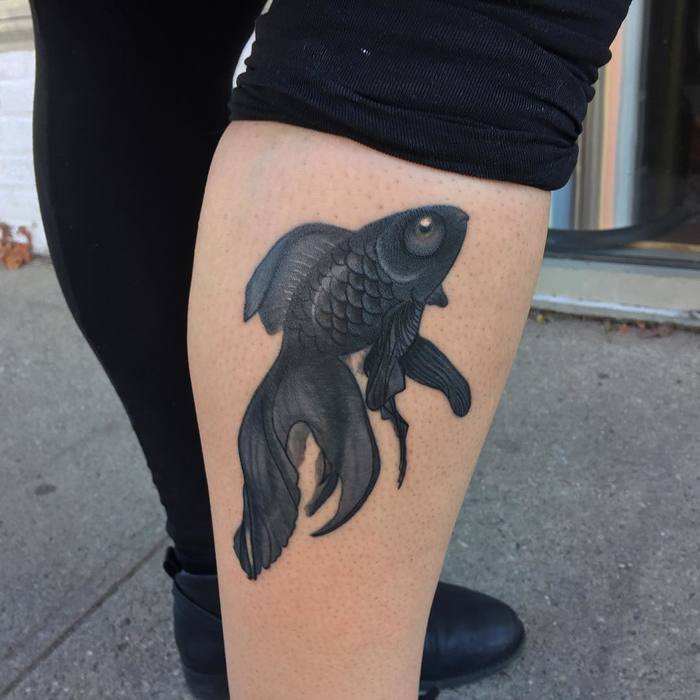Goldfish Tattoo by tattoosbyjohnnyv