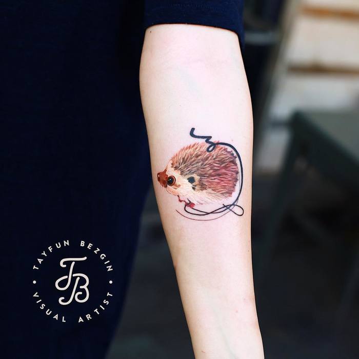 Hedgehog Tattoo by tayfunbezgin