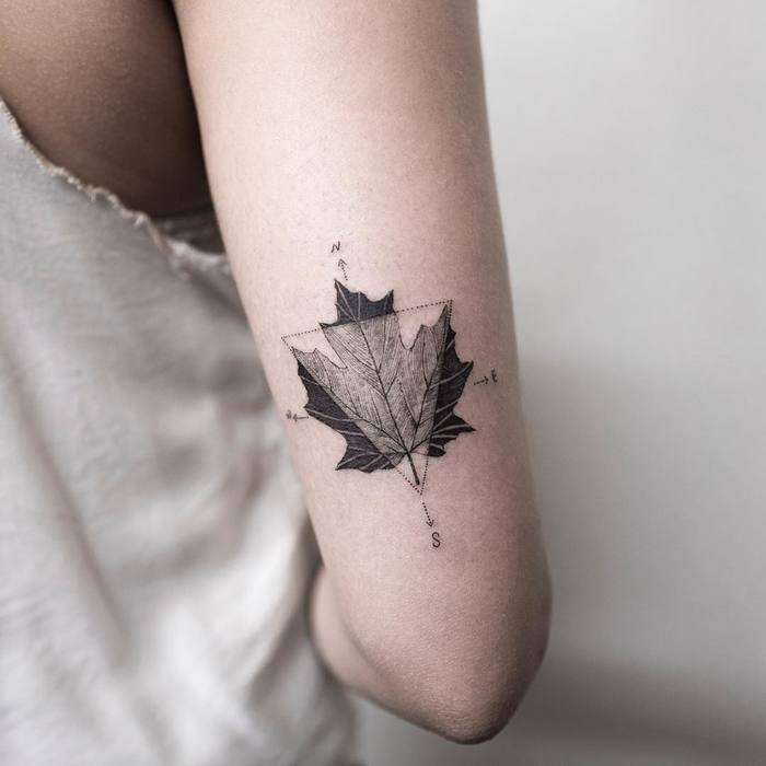Maple Leaf Tattoo by ilwolhongdam