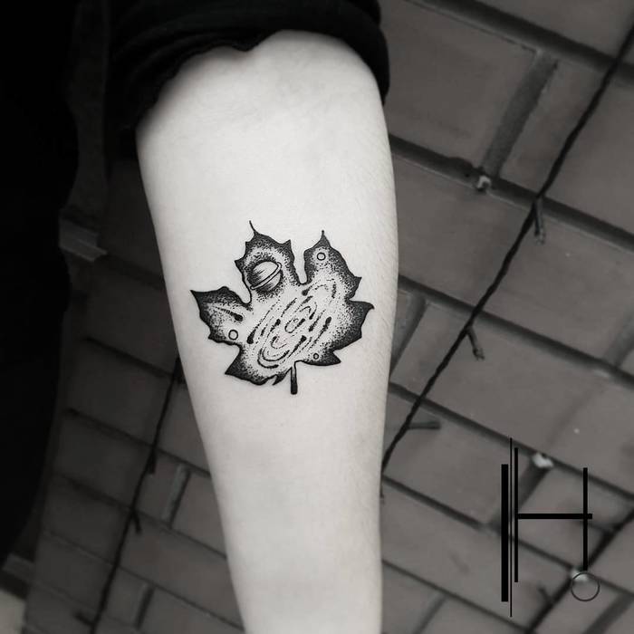 Maple Leaf Tattoo by hakanadik