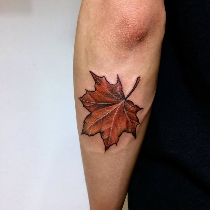 Maple Leaf Tattoo by fintattoos