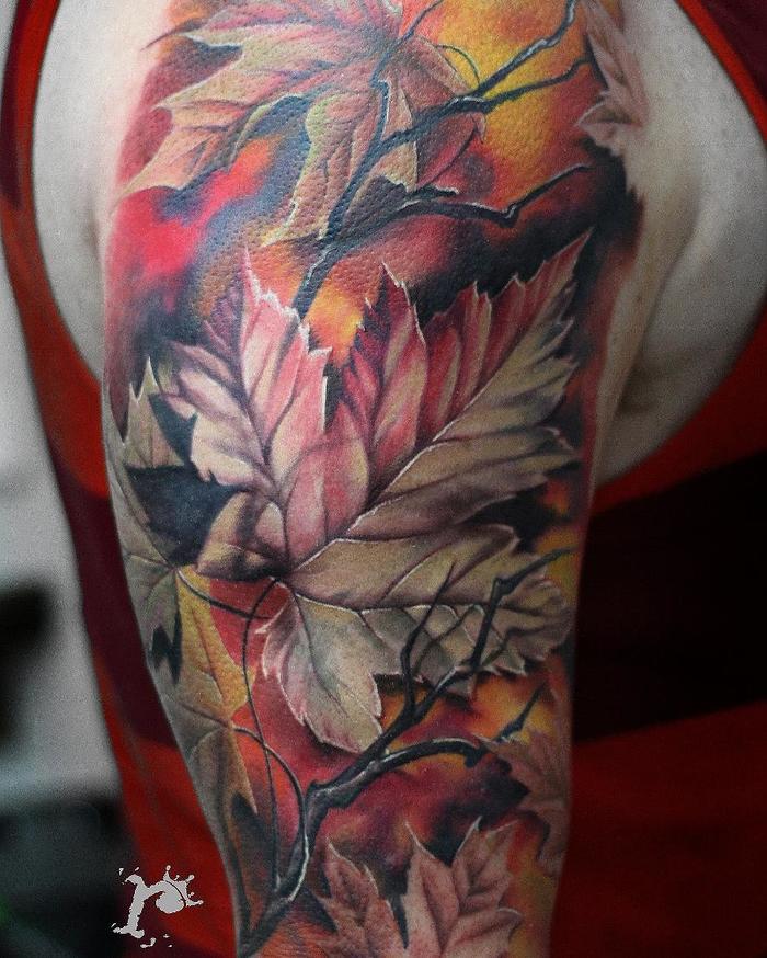 Maple Leaf Tattoo by robertwitczuk