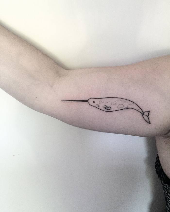 Narwhal Tattoo by catewebb