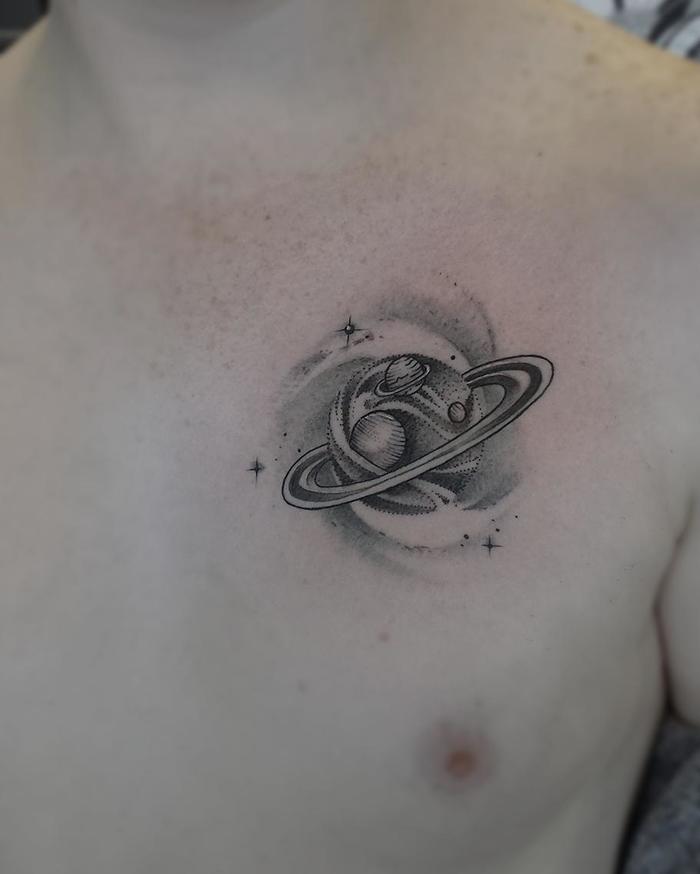 Planet Tattoo by serpents_ink_tejali