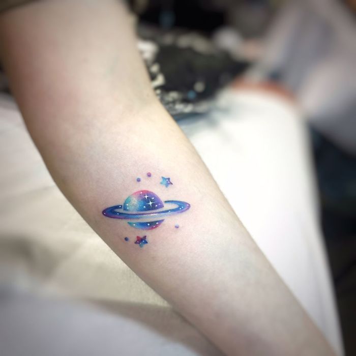 Planet Tattoo by gnotattoo