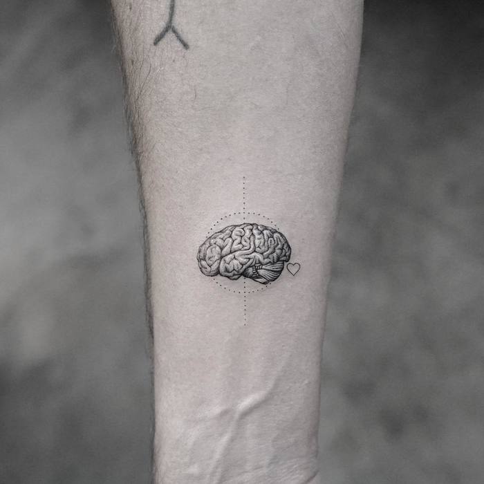 Brain Tattoo by Mr. K