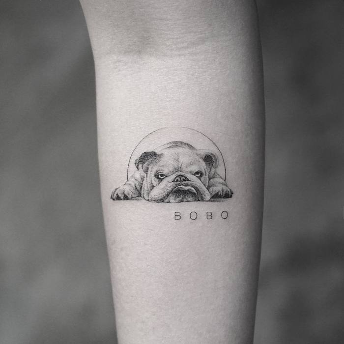 Bulldog Tattoo by Mr. K