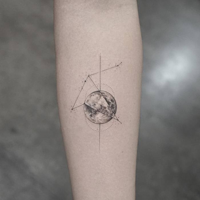 Aquila Constellation Tattoo by Mr. K