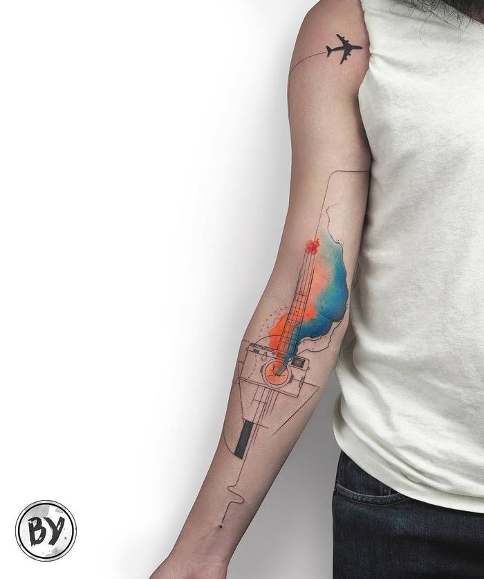 Watercolor Tattoos by Baris Yesilbas