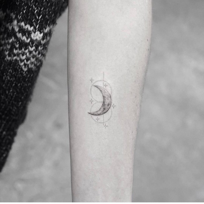 Crescent Moon Tattoo by Mr. K