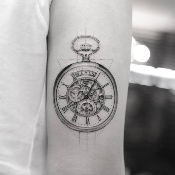 Clock Tattoo by Mr. K
