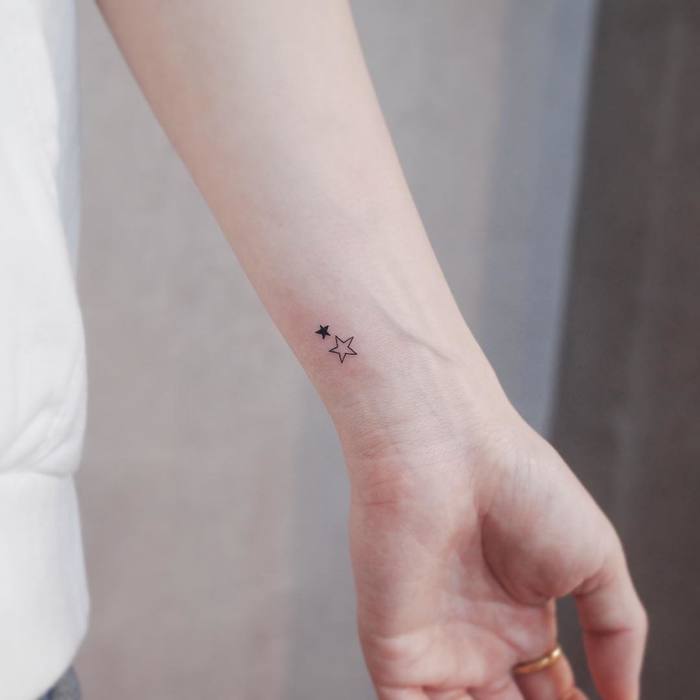 Little Star Tattoos on Wrist by Witty Button