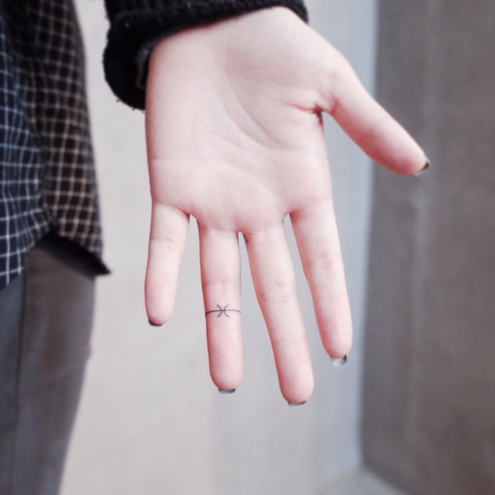 Minimal Ring Tattoo by Witty Button