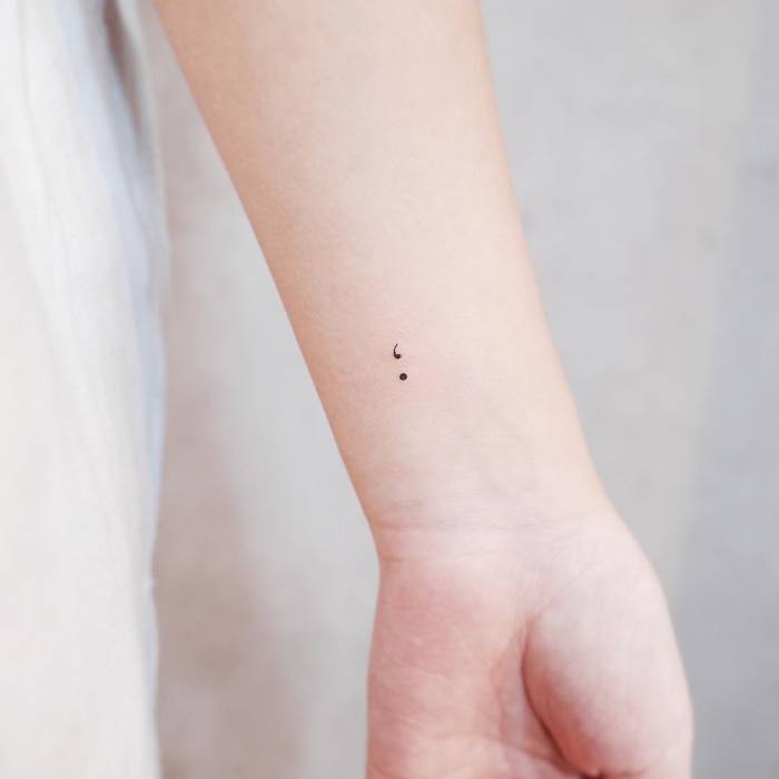 Semicolon Tattoo by Witty Button