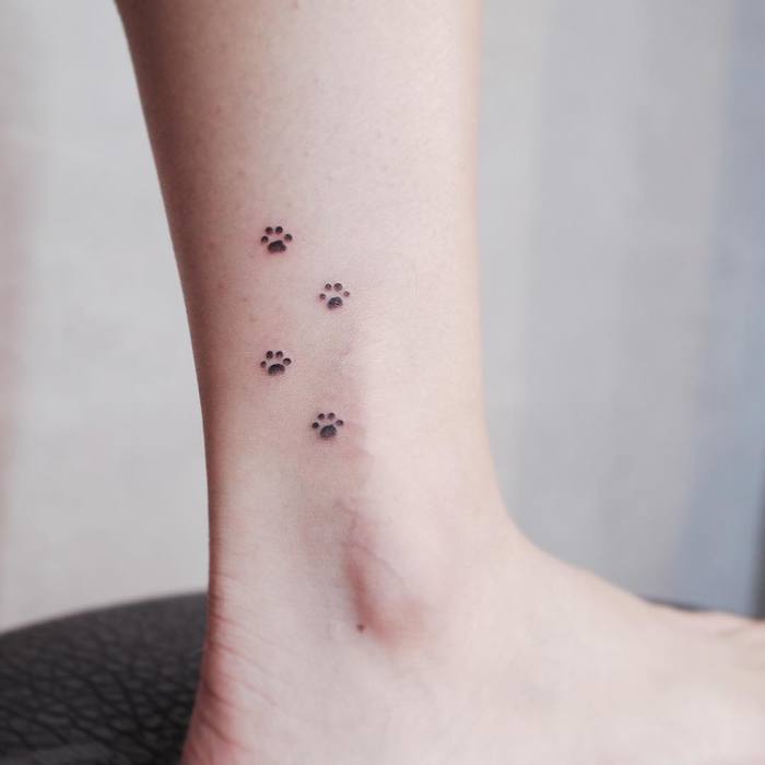 Tiny Paw Tattoos by Witty Button
