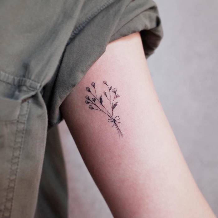 Wonderful Bouquet Tattoo by Witty Button