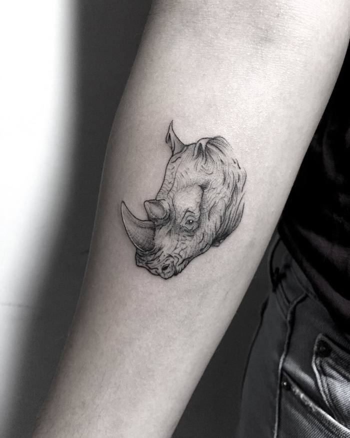 Rhino Tattoo by zionele