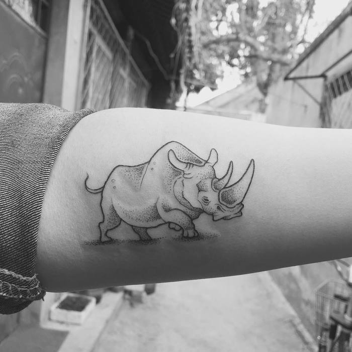 Rhino Tattoo by drerkdong