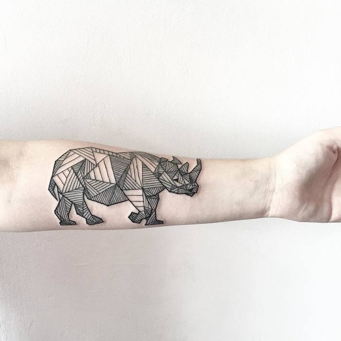 Rhino Tattoo by wpkorvis