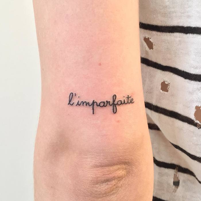 Minimalist Typography Tattoos by Paris Tattoo Club