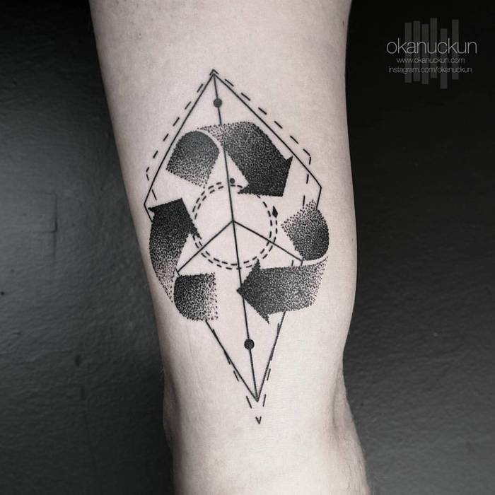 Minimalist Geometric Tattoos by Okan Uckun