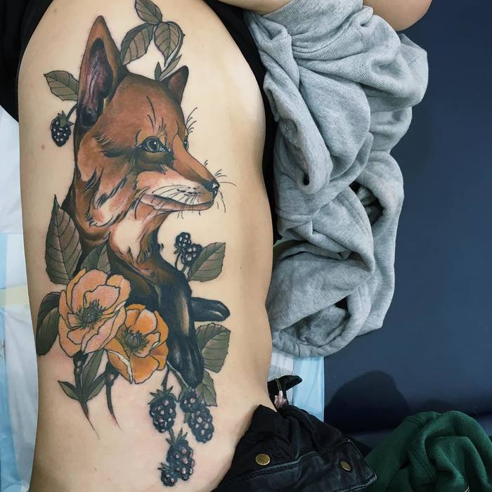 Nature Inspired Neo-Traditional Tattoos by Sophia Baughan