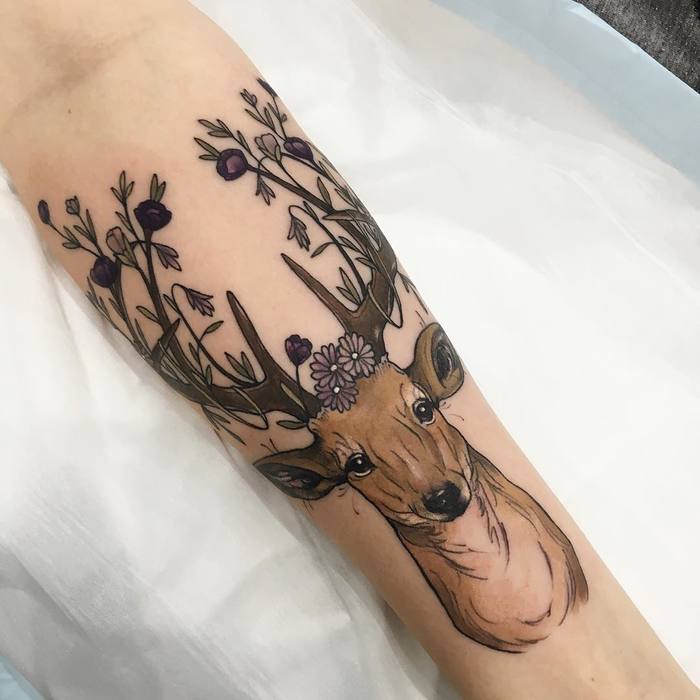 Nature Inspired Neo-Traditional Tattoos by Sophia Baughan