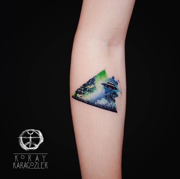 Vibrant Watercolor Tattoos by Koray Karagozler